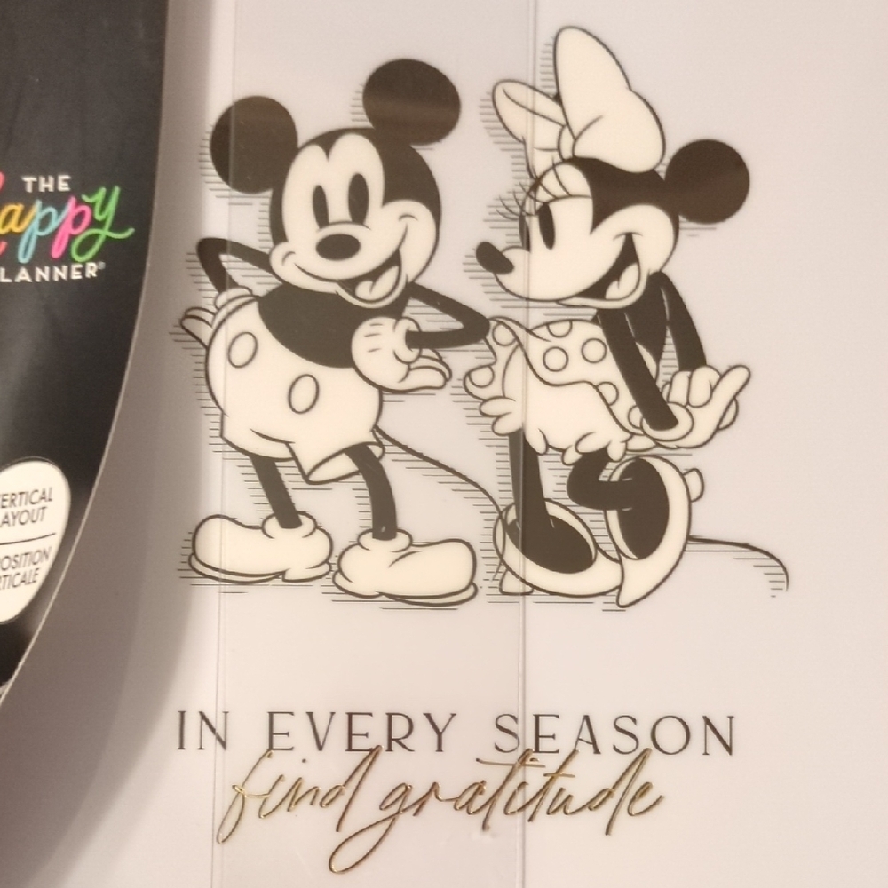 Disney The Happy Planner Mickey & Minnie Hardcover GratituPlanner - White & Gold - Picture 5 of 10